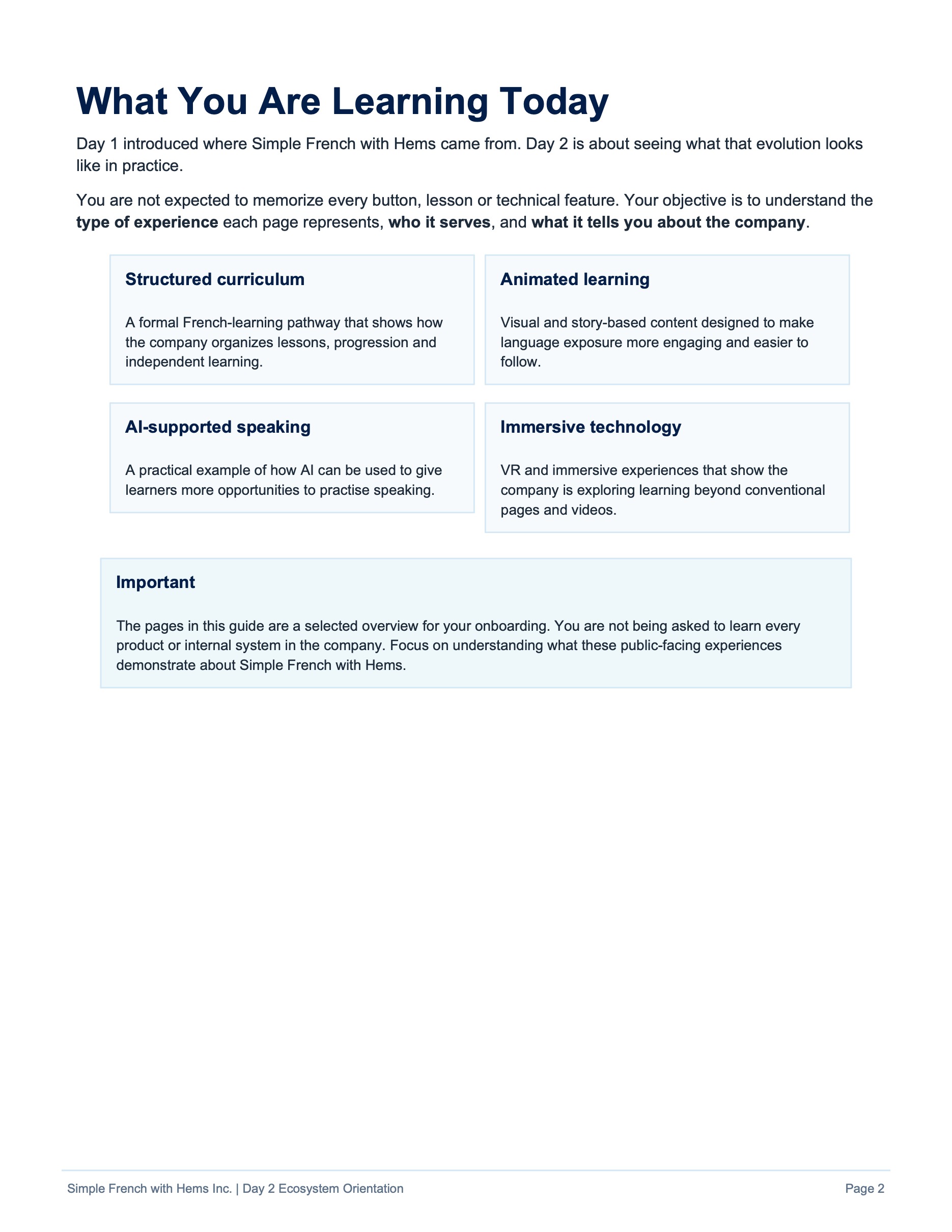 Day 2 original training page 2
