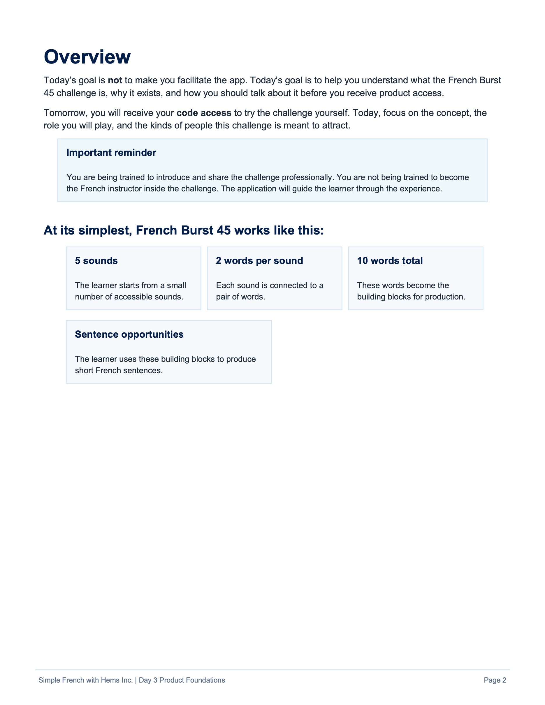 Day 3 original training page 2
