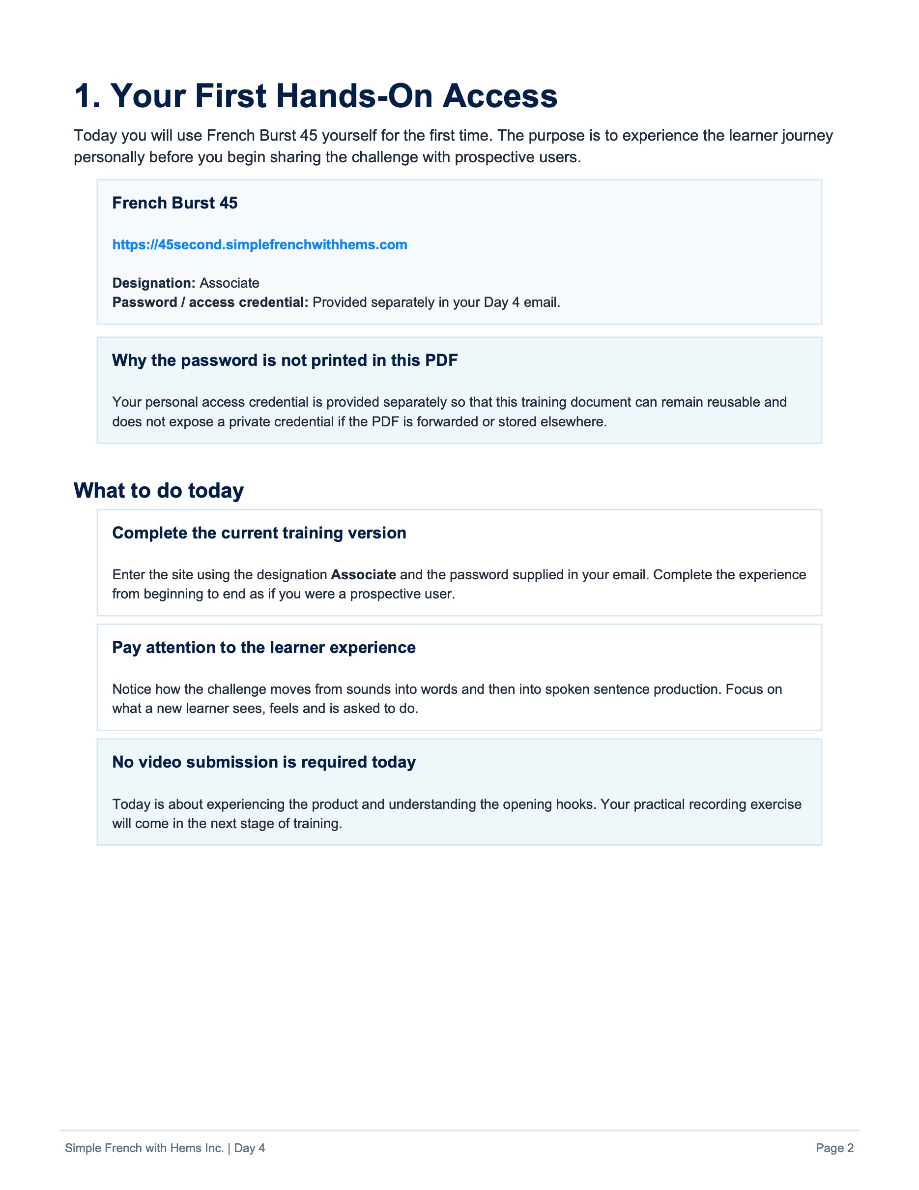 Day 4 original training page 2