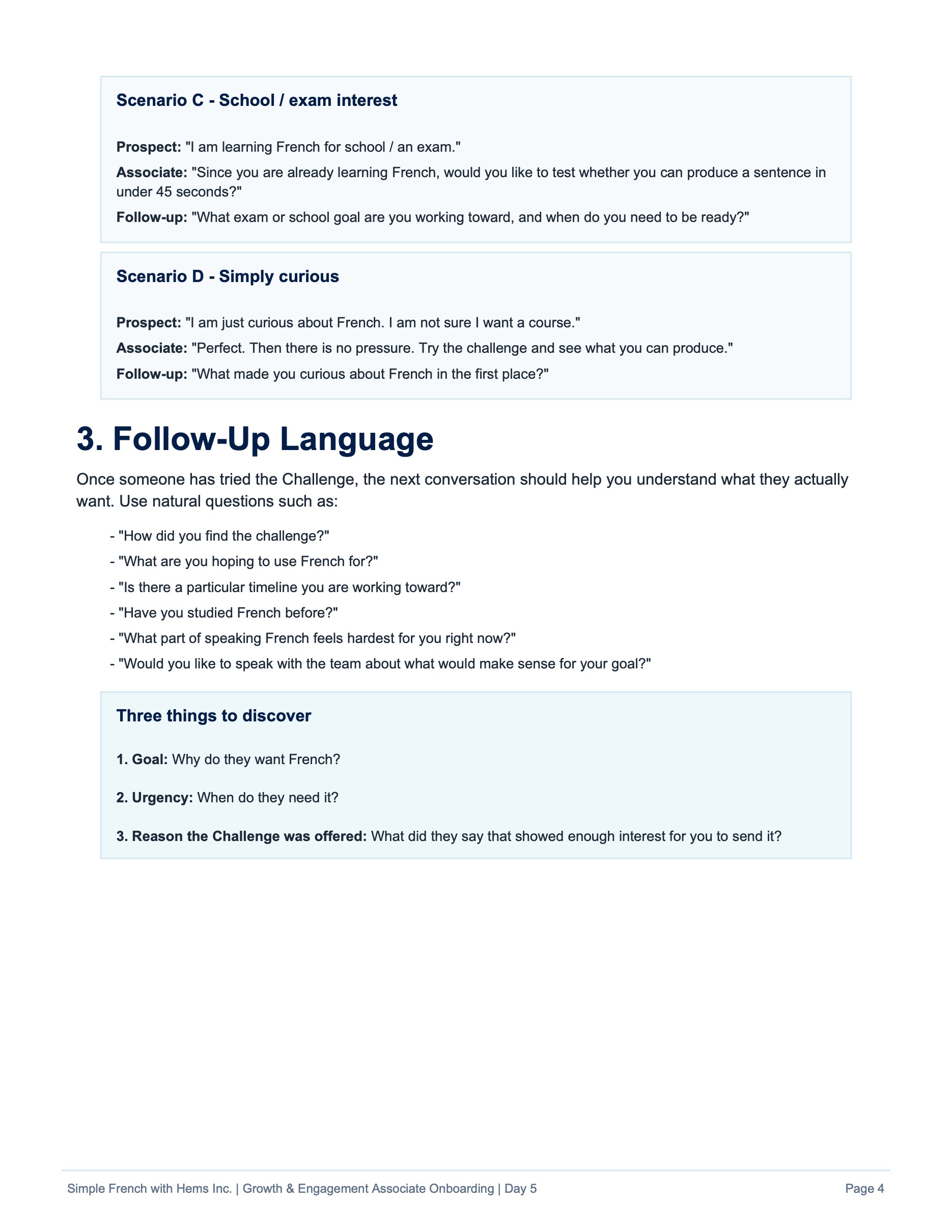 Day 5 original training page 4
