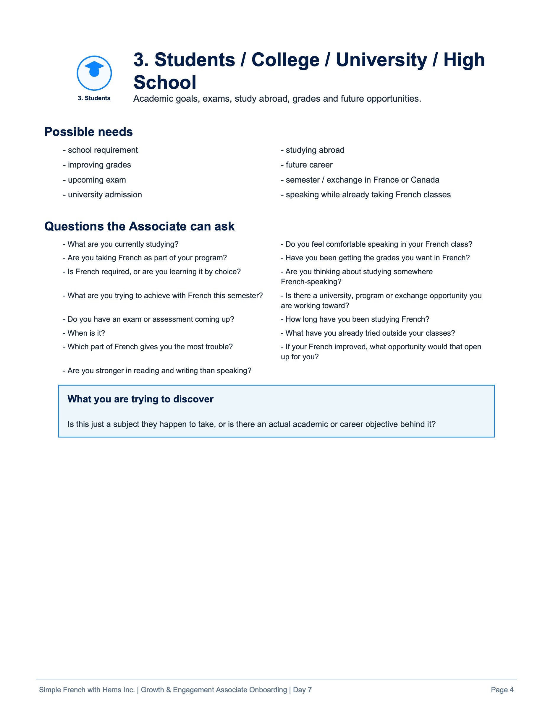 Day 7 original training page 4