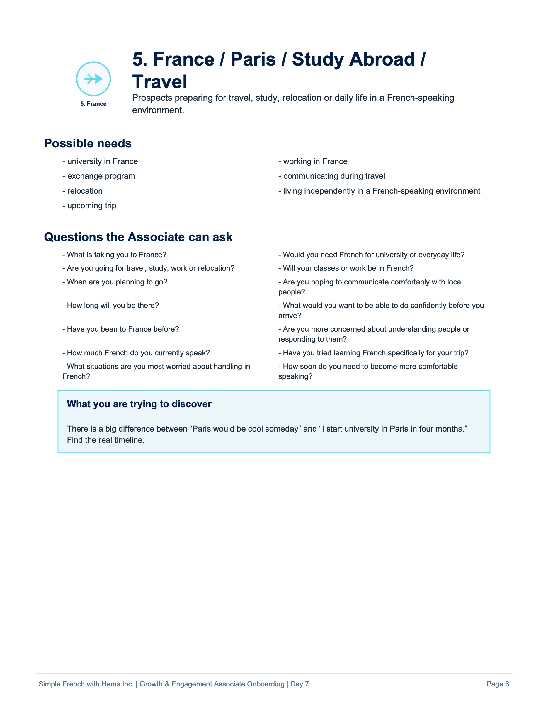 Day 7 original training page 6