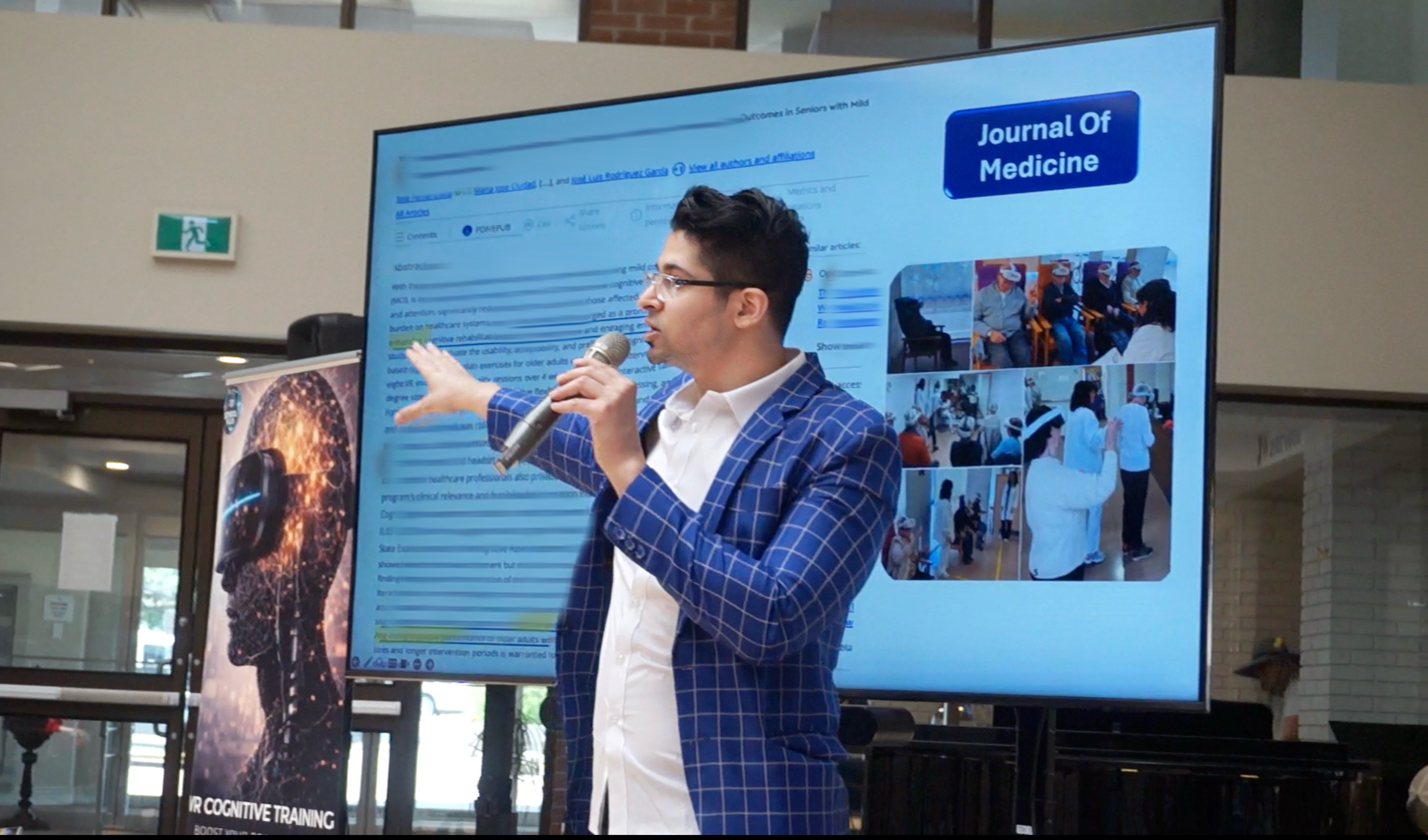 Simple French with Hems presenting Immersive Mind & Memory Program (IMMP) content during a live workshop